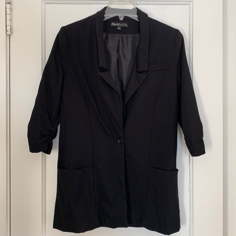 Black Elizabeth & James knit blazer
